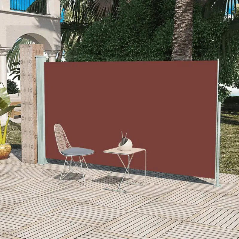Zijscherm voor terras en balkon met privacy en windbescherming - Bruin / 160 x 300 cm / 1 - Parasols en zonneschermen