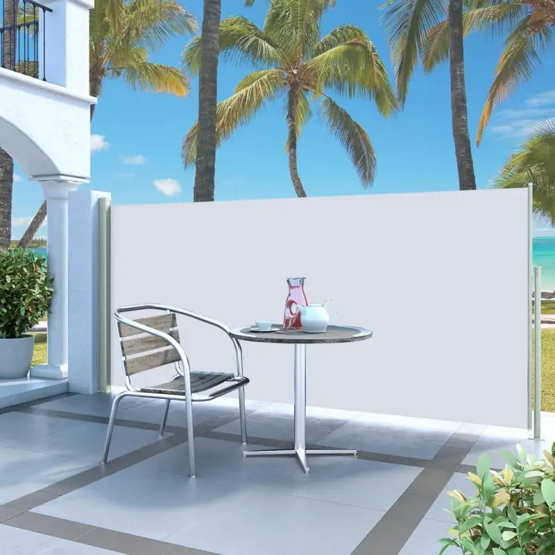 Zijscherm voor terras en balkon met privacy en windbescherming - Crème / 140 x 300 cm / 1 - Parasols en zonneschermen