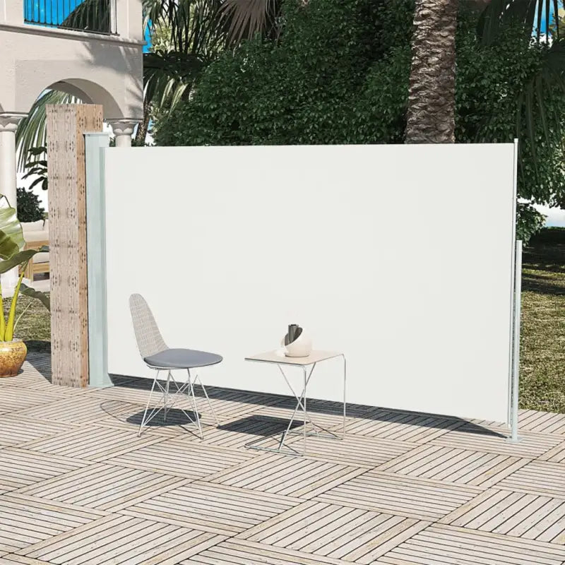 Zijscherm voor terras en balkon met privacy en windbescherming - Crème / 160 x 300 cm / 1 - Parasols en zonneschermen