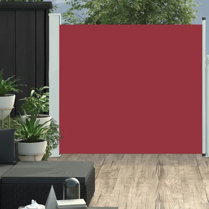 Zijscherm voor terras en balkon met privacy en windbescherming - Rood / 170 x 300 cm / 1 - Parasols en zonneschermen