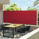 Zijscherm voor terras en balkon met privacy en windbescherming - Rood / 160 x 600 cm / 1 - Parasols en zonneschermen