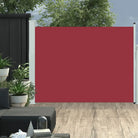 Zijscherm voor terras en balkon met privacy en windbescherming - Rood / 140 x 500 cm / 1 - Parasols en zonneschermen