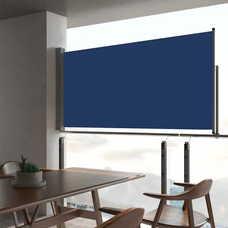 Zijscherm voor terras en balkon voor privacy en bescherming - Blauw / 80 x 300 cm / 1 - Parasols en zonneschermen