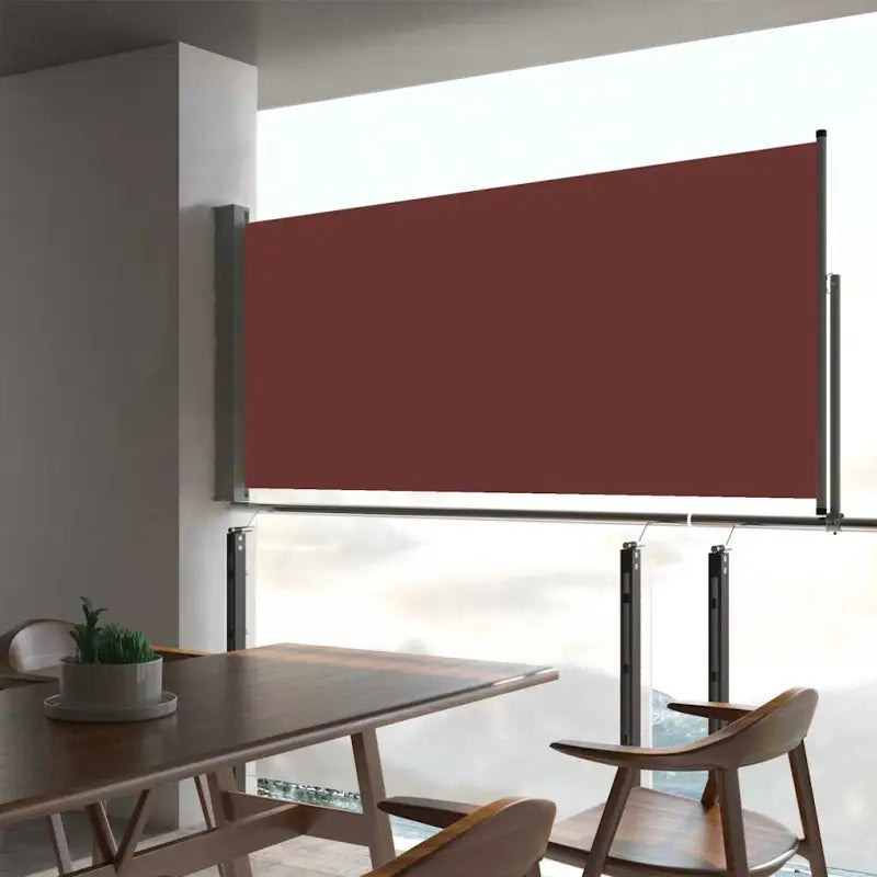 Zijscherm voor terras en balkon voor privacy en bescherming - Bruin / 60 x 300 cm / 1 - Parasols en zonneschermen