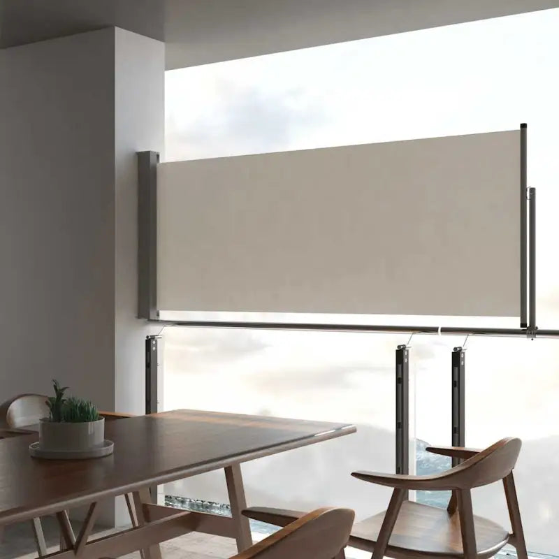 Zijscherm voor terras en balkon voor privacy en bescherming - Crème / 100 x 300 cm / 1 - Parasols en zonneschermen