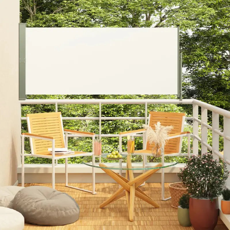 Zijscherm voor terras en balkon voor privacy en bescherming - Crème / 140 x 300 cm / 1 - Parasols en zonneschermen