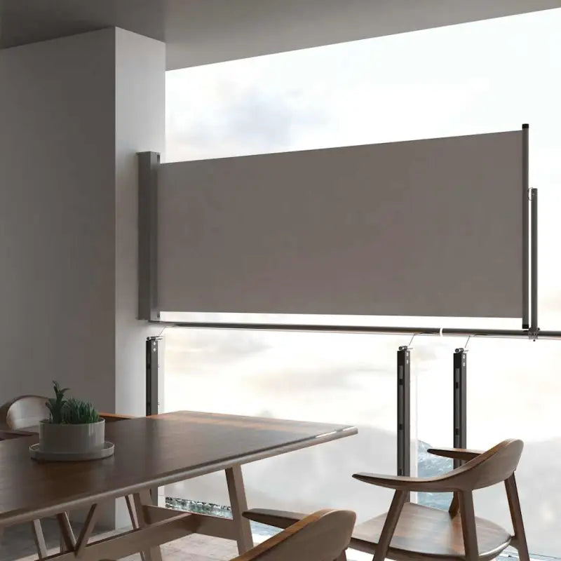 Zijscherm voor terras en balkon voor privacy en bescherming - Grijs / 100 x 300 cm / 1 - Parasols en zonneschermen