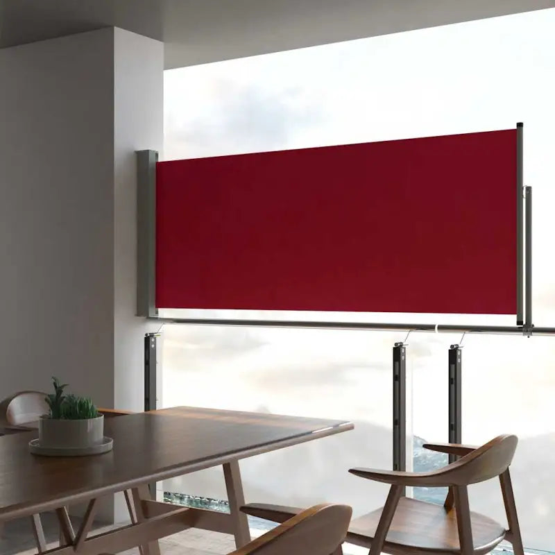 Zijscherm voor terras en balkon voor privacy en bescherming - Rood / 100 x 300 cm / 1 - Parasols en zonneschermen