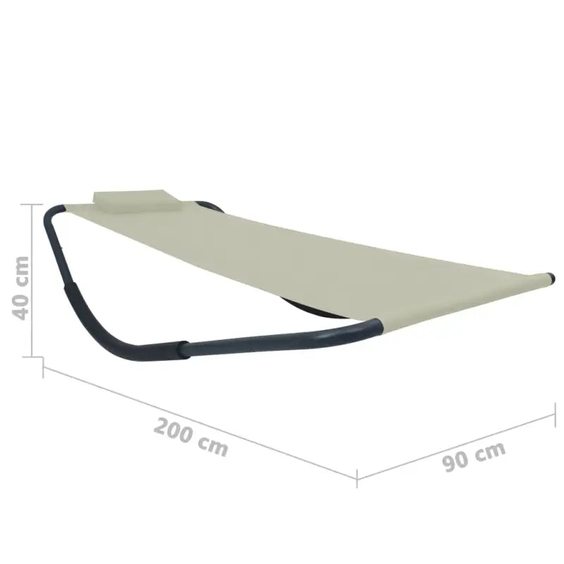 Zonlounger voor tuin terras en strand van weerbestendig oxford stof - Tuinbedden