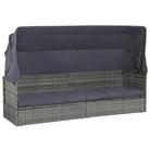 Zonnebed voor ontspanning in de tuin of bij het zwembad - Grijs / 1 - Ligstoelen
