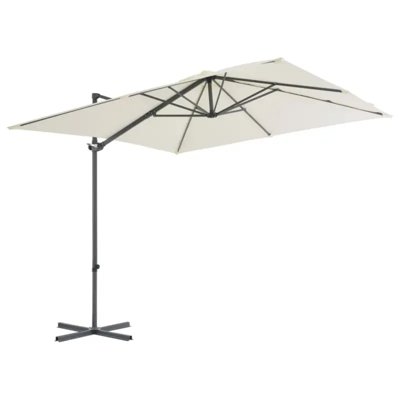 Zonneparasol met draagbare voet en UV-bestendig doek - Parasols en zonneschermen