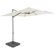 Zonneparasol met draagbare voet en UV-bestendig doek - Parasols en zonneschermen