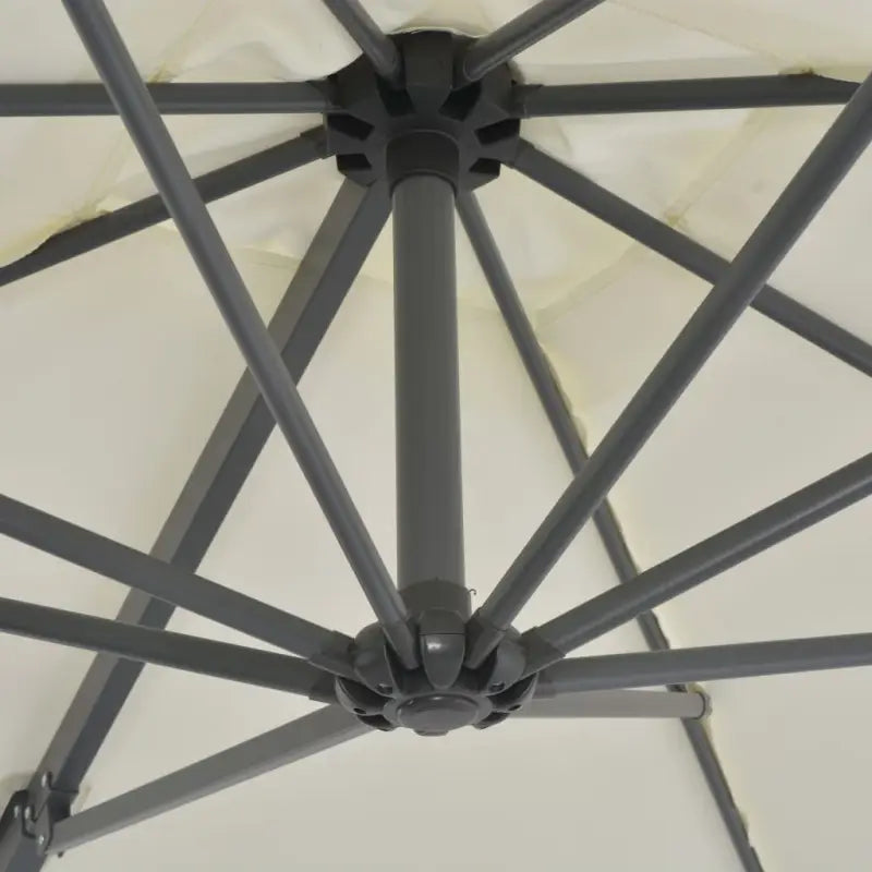 Zonneparasol met draagbare voet en UV-bestendig doek - Parasols en zonneschermen