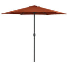 Zonneparasols met aluminium paal geschikt voor zware regenval - Terracotta / 1 - Parasols en zonneschermen