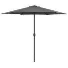 Zonneparasols met aluminium paal geschikt voor zware regenval - Antraciet / 1 - Parasols en zonneschermen
