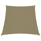 Zonnescherm van pu-gecoat oxford stof voor tuin en terras - Beige / 3/4 x 3 m / 1 - Parasols en zonneschermen