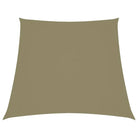Zonnescherm van pu-gecoat oxford stof voor tuin en terras - Beige / 3/5 x 4 m / 1 - Parasols en zonneschermen