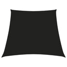 Zonnescherm van pu-gecoat oxford stof voor tuin en terras - Zwart / 3/5 x 4 m / 1 - Parasols en zonneschermen