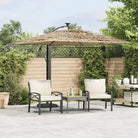 Zonnescherm voor schaduw en uv-bescherming - Bruin / 246 x 246 x 230 cm / 1 - Parasols en zonneschermen