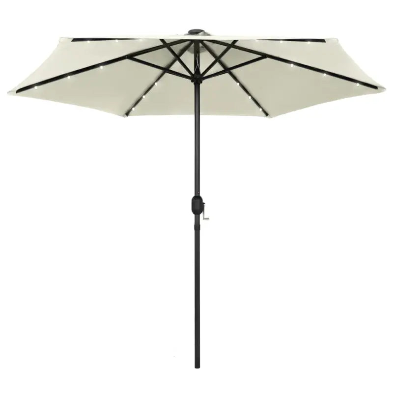 Zorg ervoor dat je parasol stevig staat op een vlakke ondergrond - Wit / 1 - Parasols en zonneschermen