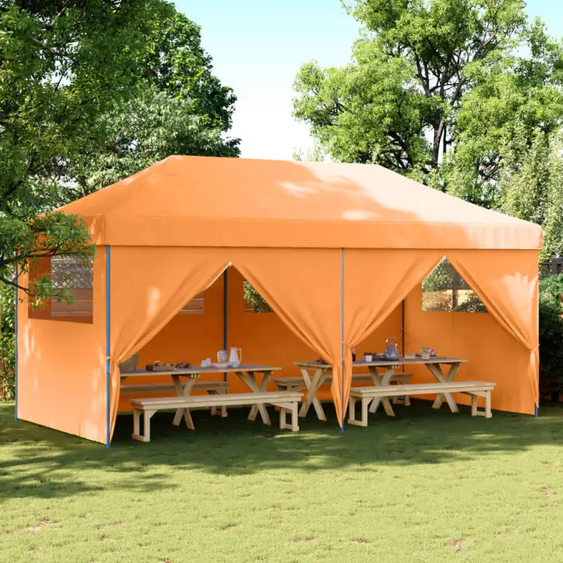 Zware Regen Beste Partytent voor Buiten Evenementen - Oranje / 1 / met 4 zijwanden - Partytenten & prieëlen