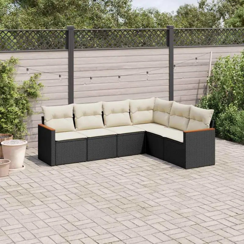 Zwart gepoedercoat staal tuinset met waterdichte tas voor ontspannen buitenleven - Zwart en crème / Zonder tafel