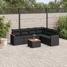 Zwart gepoedercoat staal tuinset met waterdichte tas voor ontspannen buitenleven - Zwart / Met tafel - Tuinsets