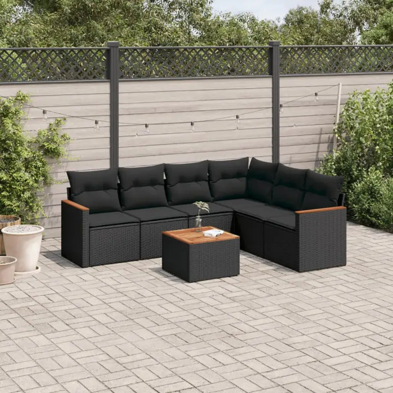 Zwart gepoedercoat staal tuinset met waterdichte tas voor ontspannen buitenleven - Zwart / Met tafel - Tuinsets