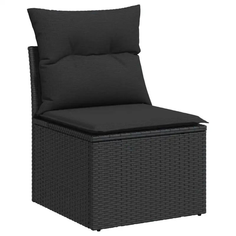 Zwart gepoedercoat stalen loungeset met waterdichte tas voor buiten - Tuinsets