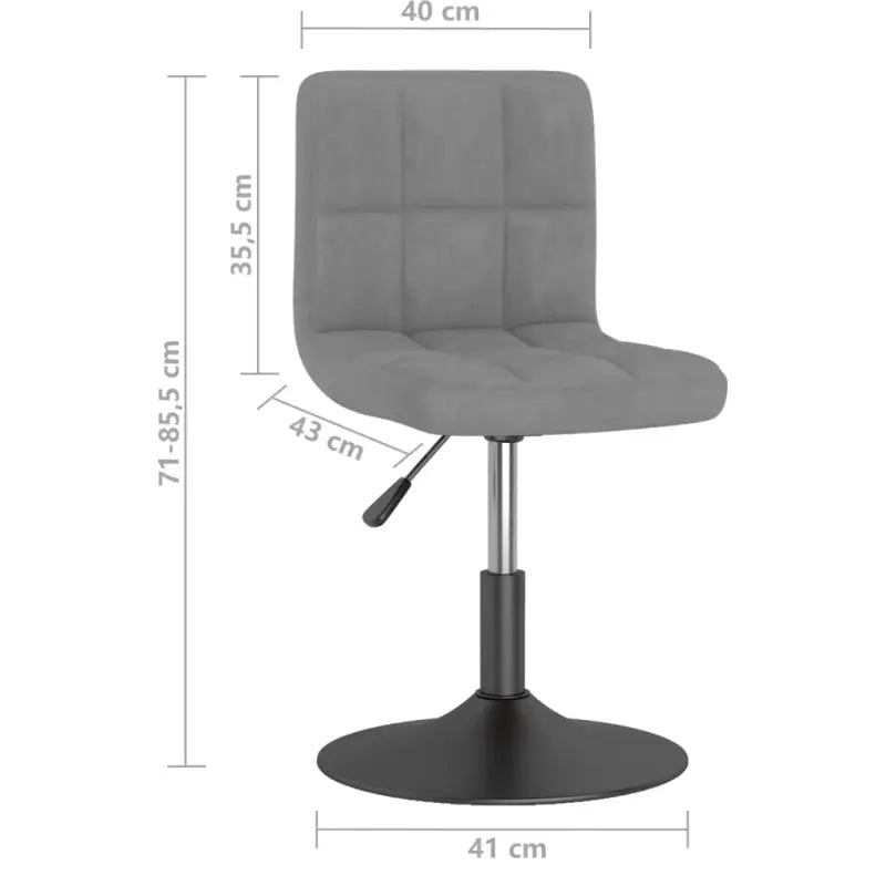 Zwart gepoedercoate draaibare eetkamerstoelen met fluweel bekleding - Eetkamerstoelen