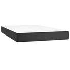 Zwart Kunstleer Boxspringbed met schuim vulling en ideale afmetingen - Bedden & bedframes