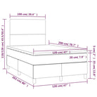 Zwart Kunstleer Boxspringbed met schuim vulling en ideale afmetingen - Bedden & bedframes