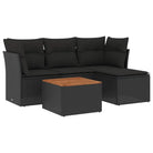 Zwart Loungeplatform met waterdichte tas en gepoedercoat staal - Tuinsets