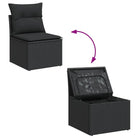 Zwart Loungeplatform met waterdichte tas en gepoedercoat staal - Tuinsets