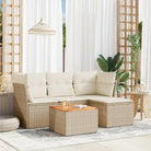 Zwart Loungeplatform met waterdichte tas en gepoedercoat staal - beige en crèmekleurig - Tuinsets