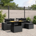 Zwart loungeset met gepoedercoat staal en waterdichte tas voor buiten - Zwart / zonder opbergruimte - Tuinsets