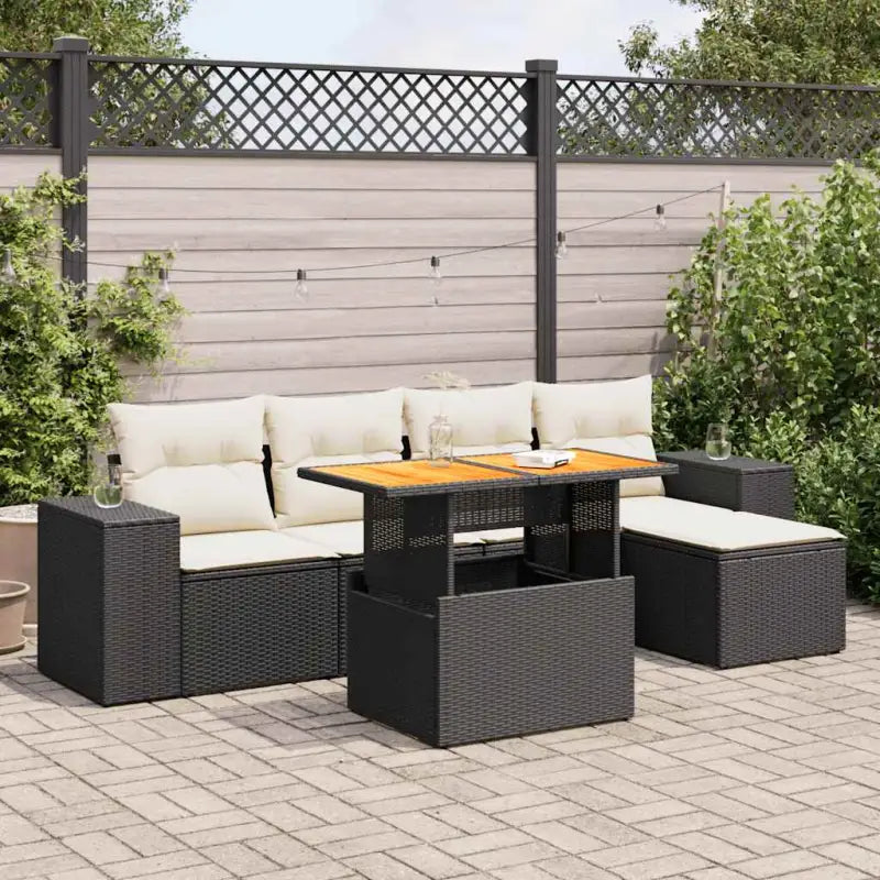 Zwart loungeset met gepoedercoat staal en waterdichte tas voor buiten - Tuinsets