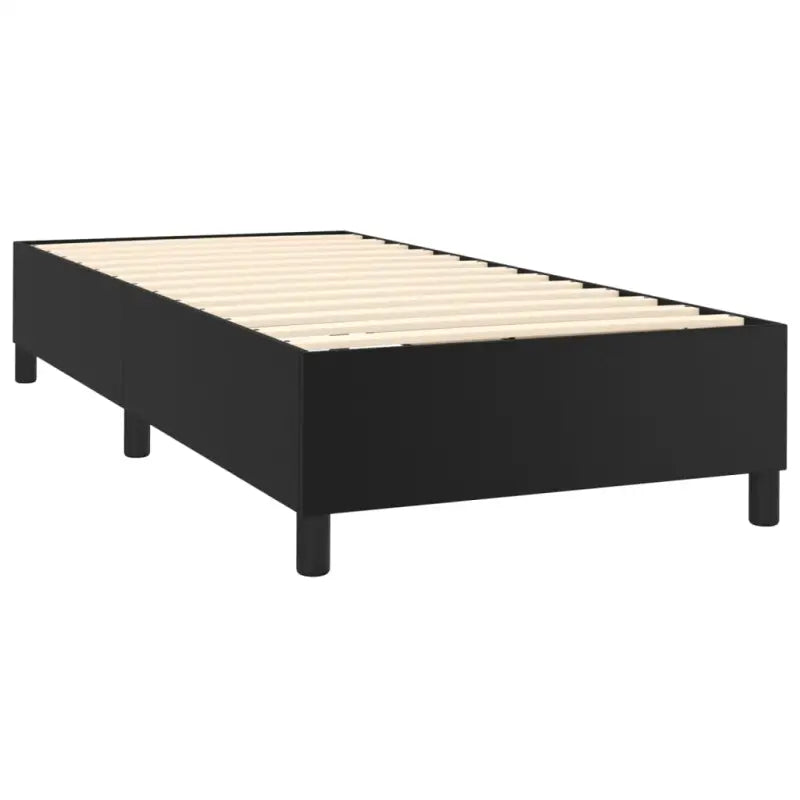 Zwart materiaal bed met LED verlichting en schuim vulling voor rust - Bedden & bedframes