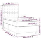Zwart materiaal bed met LED verlichting en schuim vulling voor rust - Bedden & bedframes