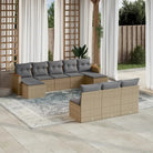 Zwart materiaal loungeset met gepoedercoat staal en afmetingen voor buiten - Beige en grijs / Zonder tafel - Tuinsets