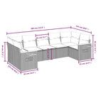Zwart materiaal loungeset met gepoedercoat staal en comfortabele afmetingen - Tuinsets
