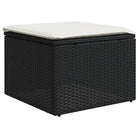 Zwart materiaal loungeset met gepoedercoat staal en comfortabele afmetingen - Tuinsets