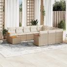 Zwart materiaal loungeset met gepoedercoat staal en waterdichte tas - beige en crèmekleurig - Tuinsets