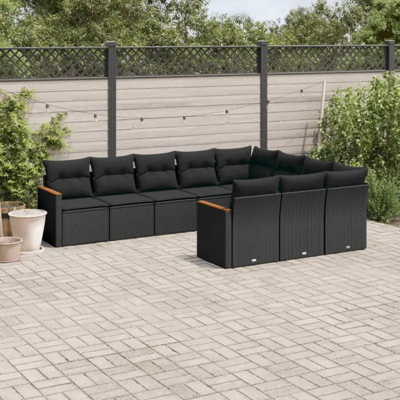 Zwart materiaal loungeset met gepoedercoat staal en waterdichte tas - Zwart / Zonder tafel - Tuinsets