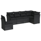 Zwart materiaal loungeset met gepoedercoat staal en waterdichte tas - Tuinsets