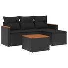 Zwart materiaal loungeset met gepoedercoat staal en waterdichte tas - beige en crèmekleurig / Zonder tafel - Tuinsets