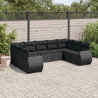 Zwart materiaal loungeset met gepoedercoat staal en waterdichte tas - Tuinsets