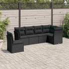 Zwart materiaal loungeset met gepoedercoat staal en waterdichte tas - Tuinsets
