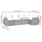 Zwart materiaal loungeset met gepoedercoat staal voor je tuin of terras - Tuinsets