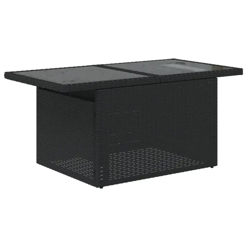 Zwart materiaal loungeset met gepoedercoat staal voor jouw tuin of terras - Tuinsets